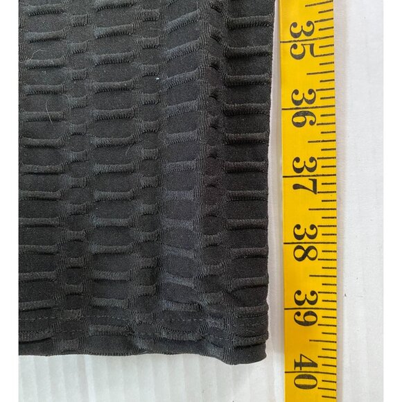 New Mix Black Textured Knit Leggings Size 2XL Goth Boho Steampunk Mobwife Grunge - Picture 5 of 9